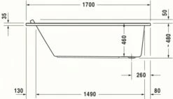 Duravit Starck Whirlwanne Weiß 1700x800 Mm - 760336000CL1000 -Grohe Verkauf duv w 83424 600x600