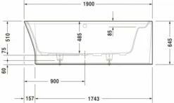 Duravit Cape Cod Whirlwanne Weiß Matt 1900x900 Mm - 760363000AS0000 -Grohe Verkauf duv w 83446 600x600