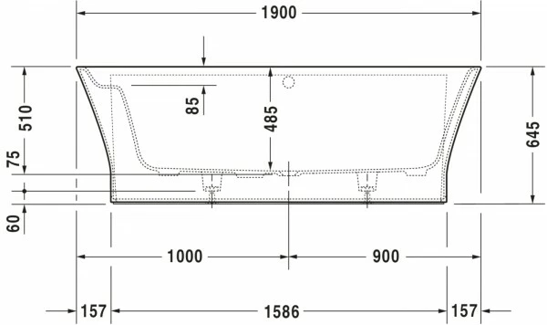 Duravit Cape Cod Whirlwanne Weiß Matt 1900x900 Mm - 760364000AS0000 5 Duravit Cape Cod Whirlwanne Weiß Matt 1900x900 Mm - 760364000AS0000 – Bild 5