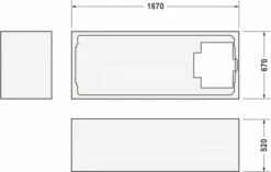 Duravit D-Code Badewannenträger Weiß 1670x670x520 Mm - 790472000000000 -Grohe Verkauf duv w 83639 600x600