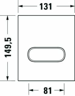 Duravit DuraSystem Betätigungsplatte Mechanisch Für Urinal 131x10x150 Mm - WD5004341000 -Grohe Verkauf duv w 85169 600x600 2