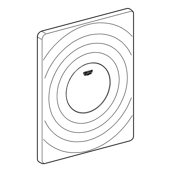 GROHE WC-Betätigung Surf 38574 1-Menge Waagr. O. Senkr. Chrom 2 GROHE WC-Betätigung Surf 38574 1-Menge Waagr. O. Senkr. Chrom – Bild 2