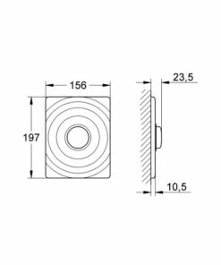 GROHE WC-Betätigung Surf 37069 Für Druckspüler Aus Messing Chrom -Grohe Verkauf fgv 37069000 1429414 600x600