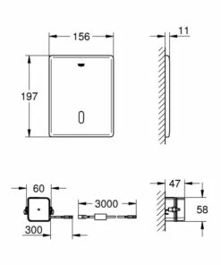 Grohe Infrarot-Elektronik Tectron Skate 38698, Wandeinbau Für WC-Spülk. 230V Edelstahl 5 Grohe Infrarot-Elektronik Tectron Skate 38698, Wandeinbau Für WC-Spülk. 230V Edelstahl -Grohe Verkauf fgv 38698sd1 1986062 600x600