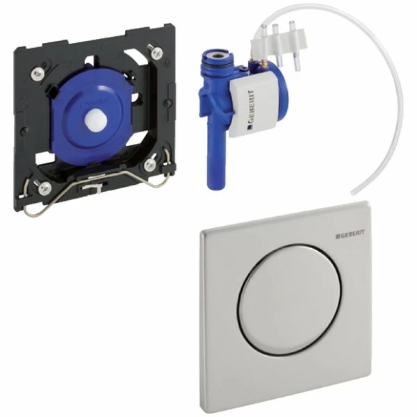 Geberit HyTouch Urinal-Handauslösung Design Mambo Edelstahl Pneumatisch 1 Geberit HyTouch Urinal-Handauslösung Design Mambo Edelstahl Pneumatisch