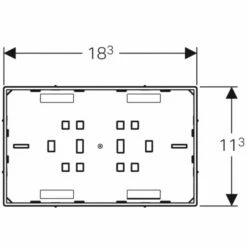 Geberit Abdeckplatte Omega Flächenbündig, Mit Sichtrahmen, 115088001 6 Geberit Abdeckplatte Omega Flächenbündig, Mit Sichtrahmen, 115088001 -Grohe Verkauf gev w115088001 002 600x600