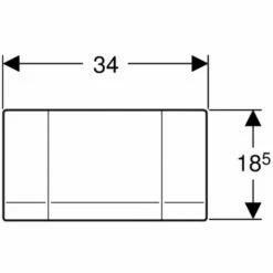Geberit Highline Betätigungsplatte Edelstahl Verschraubbar Für Spül-Stopp-Spülung, 115151001 -Grohe Verkauf gev w115151001 002 600x600