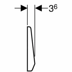 Geberit Highline Betätigungsplatte Edelstahl Verschraubbar Für Spül-Stopp-Spülung, 115151001 -Grohe Verkauf gev w115151001 003 600x600