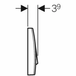 Geberit 200F Betätigungsplatte Für Spül-Stopp-Spülung Zu Unterputz-Spülkasten Bis Ende 2001 -Grohe Verkauf gev w115222461 003 600x600