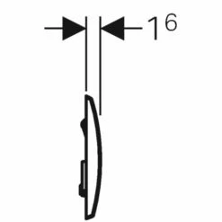 Geberit Kappa20 Betätigungsplatte Hochglanz-verchromt Für 2-Mengen-Spülung -Grohe Verkauf gev w115228211 003 600x600