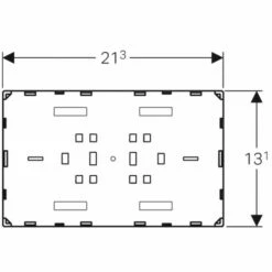 Geberit Abdeckplatte Sigma, Flächenbündig , 115696001 -Grohe Verkauf gev w115696001 002 600x600