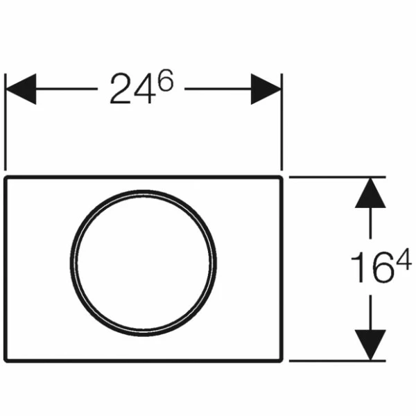 Geberit Betätigungsplatte Sigma10, Für Spül-Stopp-Spülung , 115758SN5 3 Geberit Betätigungsplatte Sigma10, Für Spül-Stopp-Spülung , 115758SN5 – Bild 3