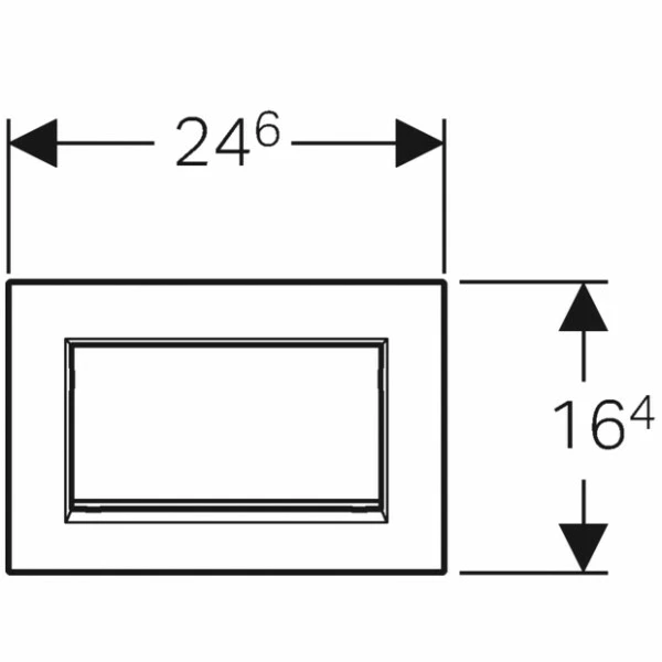 Geberit Betätigungsplatte Sigma30, Für Spül-Stopp-Sp. Weiß / Glanzchrom / Weiß, 115893KJ1 3 Geberit Betätigungsplatte Sigma30, Für Spül-Stopp-Sp. Weiß / Glanzchrom / Weiß, 115893KJ1 – Bild 3