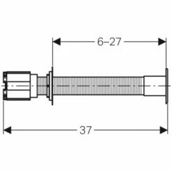 Geberit HyTouch WC Handdrücker Für Anstalten 1-Mengen-Auslösung Pneumatisch -Grohe Verkauf gev w115943211 002 600x600