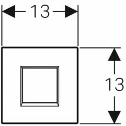 Geberit Urinalsteuerung, Elektronisch, Batteriebetrieb, Abdeckplatte Typ 30 Glanzchrom, 116037KH1 -Grohe Verkauf gev w116037kh1 002 600x600