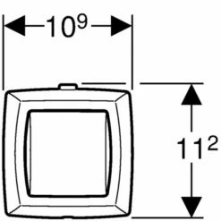Geberit HyTouch WC-Handdrücker Hochglanz/seidenglanz . 1-Mengen-Auslösung Für Anstalten -Grohe Verkauf gev w240570ka1 002 600x600