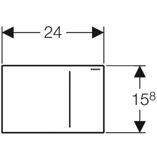 Geberit BetPl. Sigma70, Für 2-Mengen-Sp. Edelstahl Gebürstet, Ersatzteil, 242813FW1 2 Geberit BetPl. Sigma70, Für 2-Mengen-Sp. Edelstahl Gebürstet, Ersatzteil, 242813FW1 – Bild 2