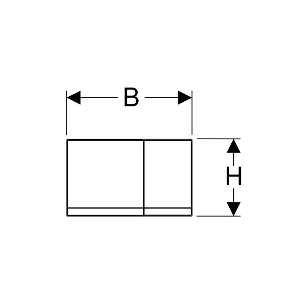 Geberit BetPl. Sigma60, Für 2-Mengen-Sp. Chrom Gebürstet, Fertigbauset, 115796GH1 2 Geberit BetPl. Sigma60, Für 2-Mengen-Sp. Chrom Gebürstet, Fertigbauset, 115796GH1 – Bild 2