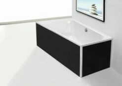 Hoesch Glasverkleidung Schwarz Nische Für Whirlwanne Rechteck 200x100