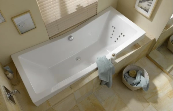 Hoesch Whirlpool Spectra 3666&Tergum Whirl, Weiß/verchromt/Motor Links, 3666N.010305002 2 Hoesch Whirlpool Spectra 3666&Tergum Whirl, Weiß/verchromt/Motor Links, 3666N.010305002 – Bild 2