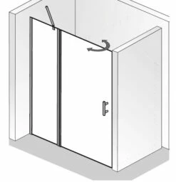 HSK Favorit Nova Drehtür An Nebenteil, 2-teilig