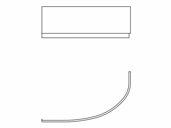 Ideal Standard Acryl-Schürze Hotline Neu 1600mm, Asymmetrisch Links, Weiß K276001 2 Ideal Standard Acryl-Schürze Hotline Neu 1600mm, Asymmetrisch Links, Weiß K276001 – Bild 2