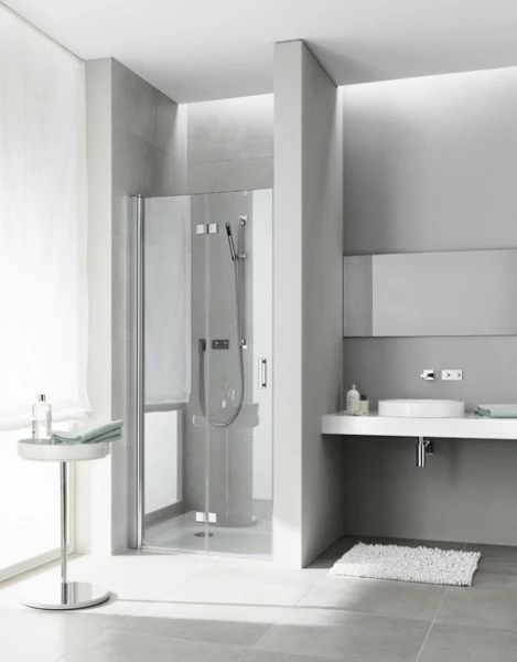 Kermi Pendel-Falttür Diga 2DR 1200x2000, Silber Hochglanz, ESG Opaco, DI2DR12020VUK 1 Kermi Pendel-Falttür Diga 2DR 1200x2000, Silber Hochglanz, ESG Opaco, DI2DR12020VUK