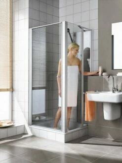 Kermi Seitenwand Ibiza 2000 TGD 0800x2000, Weiss, ESG Klar Mit KermiClean, I2TGD080202PK