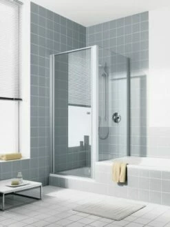 Kermi Seitenwand Ibiza 2000 TWO 0800x1750, Silber Mattglanz, ESG Opaco, I2TWO080171UK