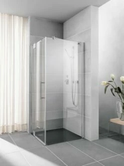 Kermi Seitenwand Pasa XP TWD 1000x2000, Silber Mattglanz, ESG Opaco Mit KermiClean