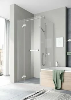 Kermi Seitenwand Tusca TVP 0900x1750, Silber Hochglanz, ESG Klar Mit KermiClean, TUTVP