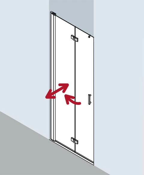 Kermi Pendel-Falttür Diga 2DL 0900x2000, Silber Hochglanz, ESG Opaco Mit KermiClean, DI2DL 2 Kermi Pendel-Falttür Diga 2DL 0900x2000, Silber Hochglanz, ESG Opaco Mit KermiClean, DI2DL – Bild 2