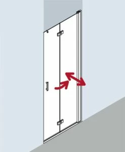 Kermi Pendel-Falttür Diga 2DR 1200x2000, Silber Hochglanz, ESG Opaco, DI2DR12020VUK 5 Kermi Pendel-Falttür Diga 2DR 1200x2000, Silber Hochglanz, ESG Opaco, DI2DR12020VUK -Grohe Verkauf kiu diga di2dr 03 600x600 1