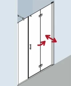 Kermi Pendel-Falttür Diga 2OL 1800x1850, Silber Hochglanz, ESG Opaco, DI2OL18018VUK 5 Kermi Pendel-Falttür Diga 2OL 1800x1850, Silber Hochglanz, ESG Opaco, DI2OL18018VUK -Grohe Verkauf kiu diga di2or 03 600x600