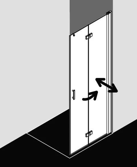 Kermi Pendel-Falt Diga 2YL 1000x2000, Silber Hochglanz, ESG Opaco, DI2YL10020VUK 3 Kermi Pendel-Falt Diga 2YL 1000x2000, Silber Hochglanz, ESG Opaco, DI2YL10020VUK – Bild 3