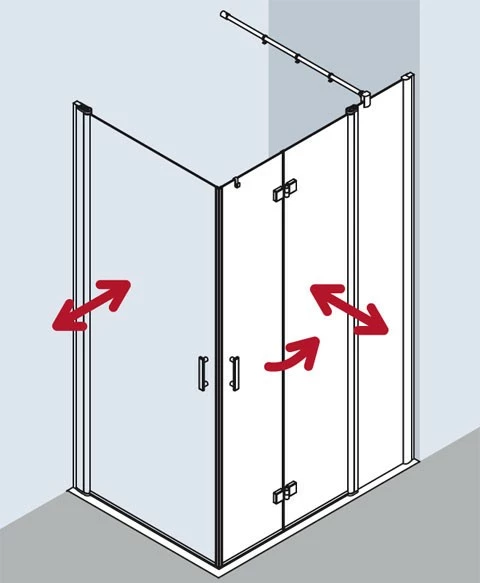 Kermi Eck-Halbteil Links Diga F2L 0930x2000, Silber Hochglanz, ESG Opaco, DIF2L09320VUK 5 Kermi Eck-Halbteil Links Diga F2L 0930x2000, Silber Hochglanz, ESG Opaco, DIF2L09320VUK – Bild 5
