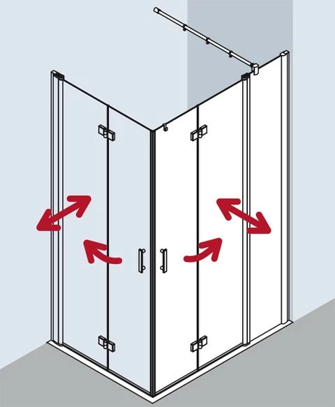 Kermi Eck-Halbteil Links Diga F2L 0930x2000, Silber Hochglanz, ESG Opaco, DIF2L09320VUK 3 Kermi Eck-Halbteil Links Diga F2L 0930x2000, Silber Hochglanz, ESG Opaco, DIF2L09320VUK – Bild 3