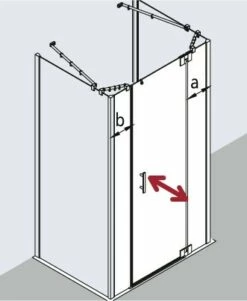 Kermi Pendeltür Filia XP 1WR 1300x2000, Silber Hochglanz, ESG Klar Mit KermiClean, FX1WR -Grohe Verkauf kiu filiaxp fx1wl fxtwd tvd 03 600x600