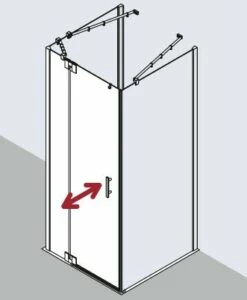 Kermi Pendeltür Filia XP 1WR 1300x2000, Silber Hochglanz, ESG Klar Mit KermiClean, FX1WR -Grohe Verkauf kiu filiaxp fx1wl fxtwd twd 03 600x600