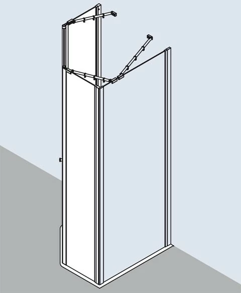 Kermi Fünfeck Ibiza 2000 36L 1040x1850, Silber Mattglanz, ESG Opaco Mit KermiClean 4 Kermi Fünfeck Ibiza 2000 36L 1040x1850, Silber Mattglanz, ESG Opaco Mit KermiClean – Bild 4