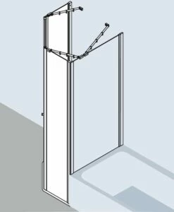 Kermi Fünfeck Ibiza 2000 45L 0800x2000, Silber Mattglanz, ESG Opaco, I245L080201UK -Grohe Verkauf kiu ibiza i2 l twvr 03 600x600 16