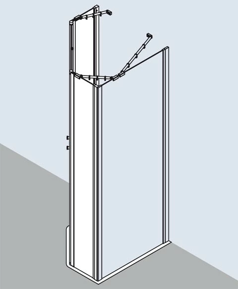 Kermi Fünfeck Ibiza 2000 B45 0800x2000, Silber Mattglanz, ESG Klar Mit KermiClean, I2B45 3 Kermi Fünfeck Ibiza 2000 B45 0800x2000, Silber Mattglanz, ESG Klar Mit KermiClean, I2B45 – Bild 3