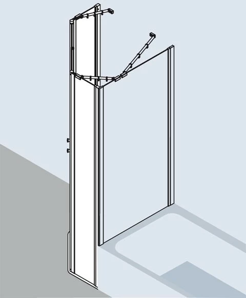 Kermi Fünfeck Ibiza 2000 B45 0800x2000, Silber Mattglanz, ESG Klar Mit KermiClean, I2B45 5 Kermi Fünfeck Ibiza 2000 B45 0800x2000, Silber Mattglanz, ESG Klar Mit KermiClean, I2B45 – Bild 5