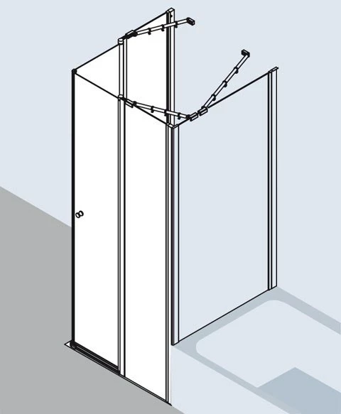 Kermi Eck-Halbteil Links Ibiza 2000 EOL 0900x1750, Weiss, ESG Opaco Mit KermiClean 5 Kermi Eck-Halbteil Links Ibiza 2000 EOL 0900x1750, Weiss, ESG Opaco Mit KermiClean – Bild 5
