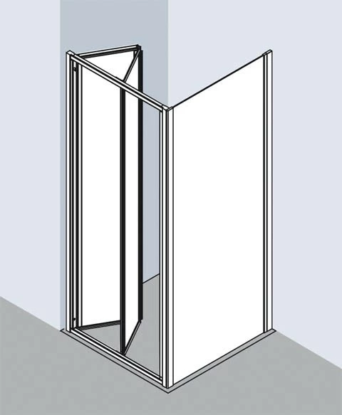 Kermi Falttür Ibiza 2000 FTD 0700x1850, Weiss, ESG Klar Mit KermiClean, I2FTD070182PK 4 Kermi Falttür Ibiza 2000 FTD 0700x1850, Weiss, ESG Klar Mit KermiClean, I2FTD070182PK – Bild 4