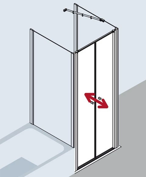 Kermi Pendeltür Ibiza 2000 PTD 0900x2000, Weiss, ESG Opaco Mit KermiClean, I2PTD090202YK 8 Kermi Pendeltür Ibiza 2000 PTD 0900x2000, Weiss, ESG Opaco Mit KermiClean, I2PTD090202YK – Bild 8