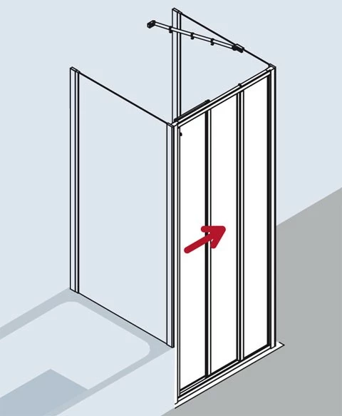 Kermi Gleittür Ibiza 2000 ST3 1200x1850, Weiss, ESG Klar, I2ST3120182AK 9 Kermi Gleittür Ibiza 2000 ST3 1200x1850, Weiss, ESG Klar, I2ST3120182AK – Bild 9