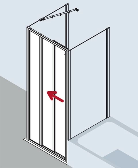 Kermi Gleittür Ibiza 2000 ST3 1200x1850, Weiss, ESG Klar, I2ST3120182AK 8 Kermi Gleittür Ibiza 2000 ST3 1200x1850, Weiss, ESG Klar, I2ST3120182AK – Bild 8