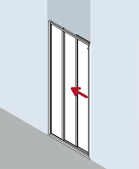 Kermi Gleittür Ibiza 2000 ST3 1200x1850, Weiss, ESG Klar, I2ST3120182AK 2 Kermi Gleittür Ibiza 2000 ST3 1200x1850, Weiss, ESG Klar, I2ST3120182AK – Bild 2