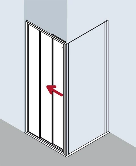 Kermi Gleittür Ibiza 2000 ST3 1200x1850, Weiss, ESG Klar, I2ST3120182AK 4 Kermi Gleittür Ibiza 2000 ST3 1200x1850, Weiss, ESG Klar, I2ST3120182AK – Bild 4